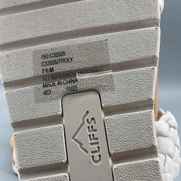 NEW Cliffs by White Mountain Women’s Truly Slide Sandals White Size 7.5 - Picture 5 of 10